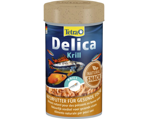 Dóza krmiva pre ryby Tetra Delica Krill, prírodné doplnkové krmivo pre akváriové ryby