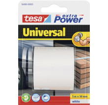 Univerzálna textilná páska tesa extra Power, dĺžka 5 metrov, šírka 50 milimetrov, biela