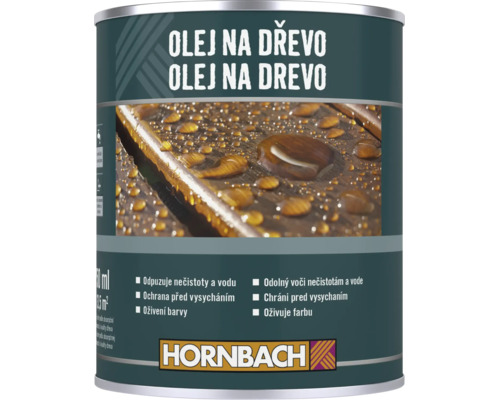 Plechovka Hornbach olej na drevo pre vonkajšie použitie na ochranu a ošetrenie drevených povrchov
