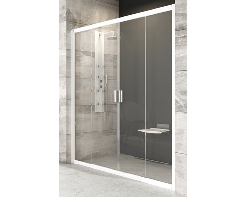 Sprchové dvere dvojkrídlové RAVAK Blix BLDP4-160 white+Transparent 190x157-161 cm 0YVS0100Z1