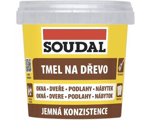 Soudal tmel na drevo vo vedre pre interiér aj exteriér, vhodný na okná, dvere, podlahy a nábytok