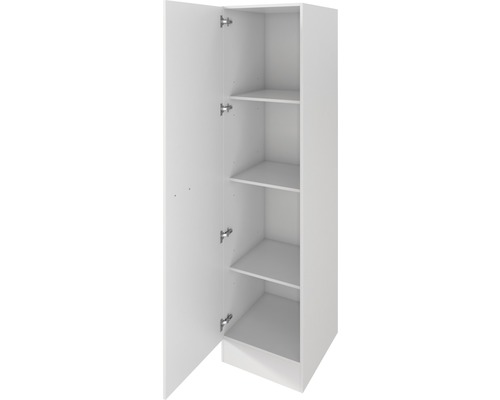 Otvorená vysoká skriňa s policami