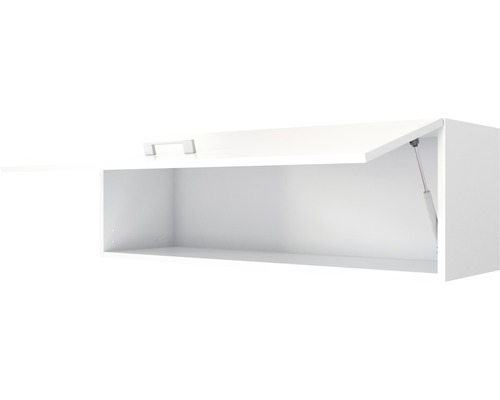 Závesná skrinka s otvoreným výklopom a úchytkou