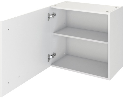 Otvorená závesná skrinka s dvoma policami