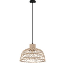 Závesná lampa s pleteným tienidlom