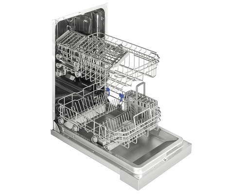 Vnútorný pohľad na umývačku riadu s dvoma košmi