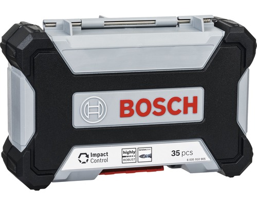 Súprava príklepových vŕtacích bitov Bosch s 35 dielmi v kufríku na náradie