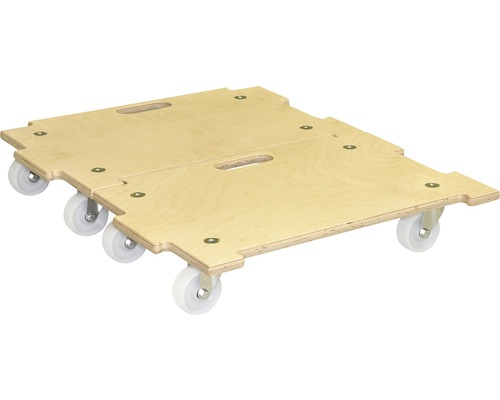 Drevená koliesková doska s kolieskami