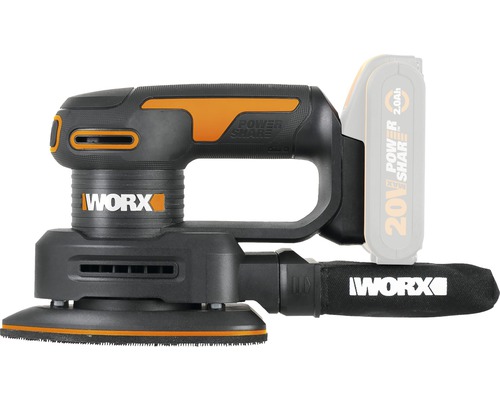 Akumulátorová excentrická brúska Worx s prachovým vreckom a batériou