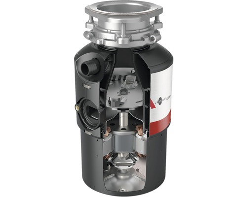 Vnútorný pohľad na drvič potravinového odpadu