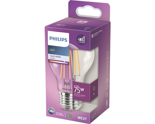 LED žiarovka Philips 8,5 W E27 v obale produktu
