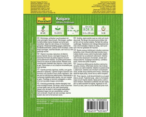 Balenie semien Kaigaro Allium fistulosum od FloraSelf