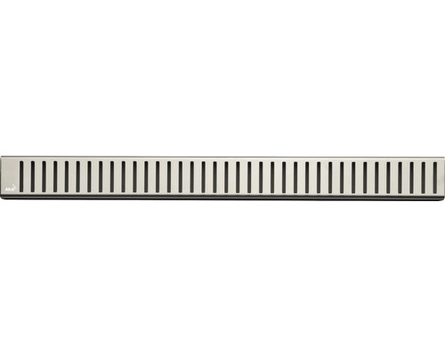 Rošt pre líniový podlahový žľab Alcadrain 55 cm nerez matný zebra PURE-550M