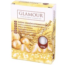 Balenie dvanástich vianočných stromčekových sviečok