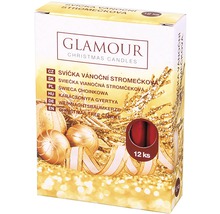 Balenie vianočných stromčekových sviečok, 12 kusov