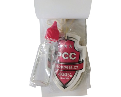 Sada insekticídov s kvapkacou fľaštičkou a etiketou