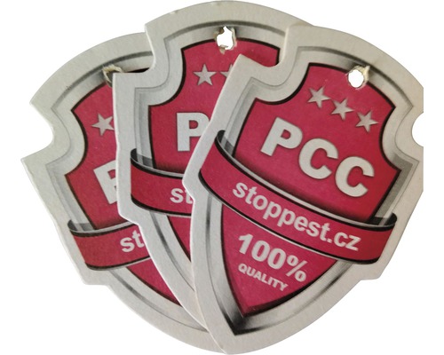 Tri nálepky na ničenie škodcov PCC
