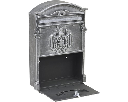 Poštová schránka s erbom a otvorenou klapkou