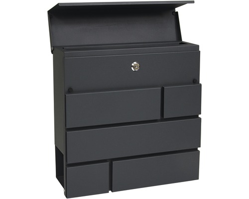 Poštová schránka so zámkom a priehradkou na noviny