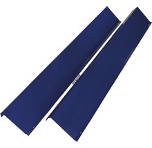 Dva kovové rohy odkvapov