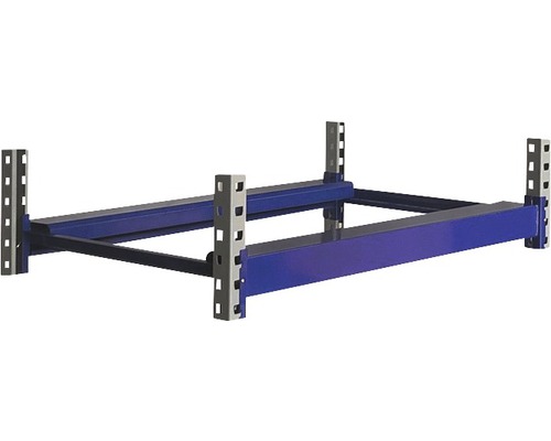 Rozšírenie úrovne pre regál na pneumatiky INDUSTRIAL 1000x600 mm, nosnosť 500 kg Základný rám pre kovový regál pre veľké zaťaženie