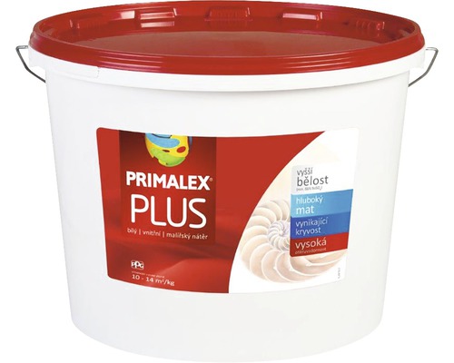 Farba na stenu Primalex Plus biela 25 kg-0