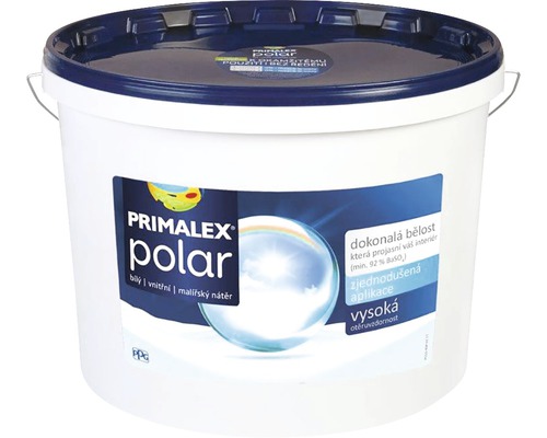 Farba na stenu Primalex Polar biela 25 kg-0