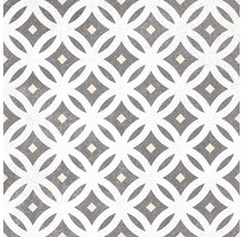 Vzor dlaždíc s pretínajúcimi sa kruhmi a kosoštvorcami