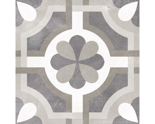 Dekoratívna podlahová dlaždica s kvetinovým vzorom