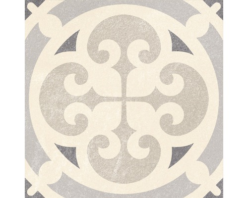 Dekoratívna podlahová dlaždica s ornamentálnym vzorom