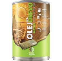 Olej na drevo v plechovke so štetcom