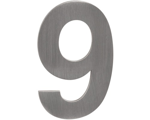 Samolepka číslo "9" nerez 50x1,5 mm