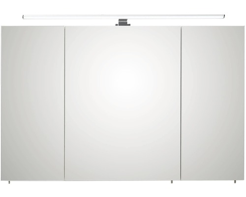 Zrkadlová skrinka s osvetlením Pelipal Quickset 360 70x110x20 cm biela 40.401186 Zrkadlová skrinka s tromi dvierkami a osvetlením