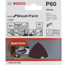 Brúsny papier Bosch sada P60, vhodné na drevo a farby