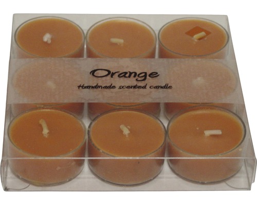 Čajové sviečky vonné 9 ks pomaranč