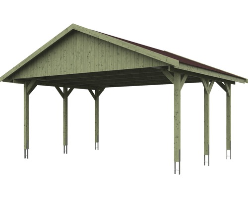 Drevený carport so strechou
