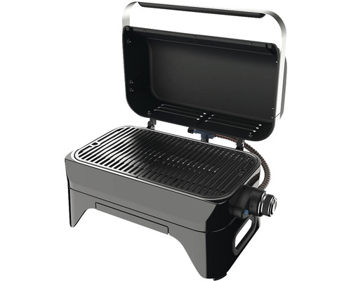 Prenosný plynový gril s otvoreným vekom
