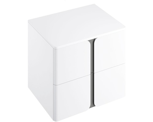 Kúpeľňová skrinka nízka RAVAK Balance 500 biela/grafit
