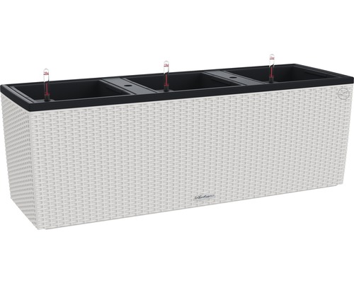 Obdĺžnikový kvetináč so zavlažovacím systémom