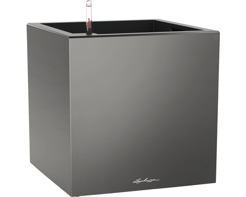 Štvorcový kvetináč s ukazovateľom hladiny vody