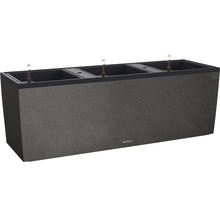 Tmavosivý kvetináč so zavlažovacím systémom