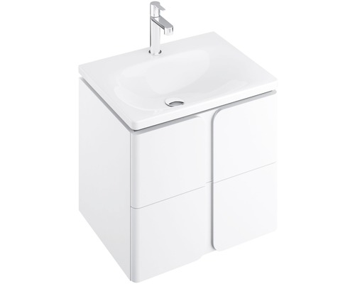 Skrinka pod umývadlo s umývadlom a vodovodnou batériou do kúpeľne