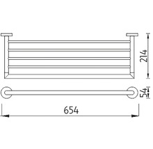 Polica na uteráky Nimco 65,4 cm UN 13062A-26