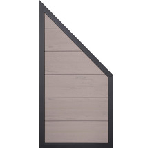 Trapézový plotový diel s drevenou štruktúrou