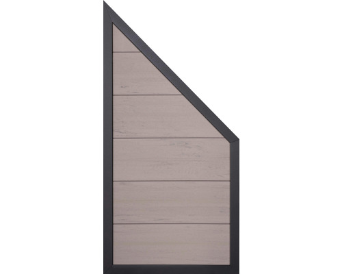 Trapézový plotový diel s drevenou štruktúrou