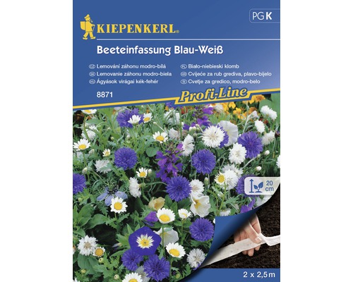 Zmes modrých a bielych kvetín výsevný pás Kiepenkerl-0