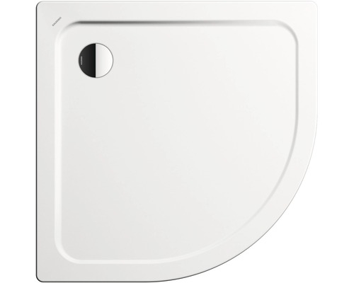 Smaltovaná oceľová sprchová vanička v štvrťkruhovom tvare