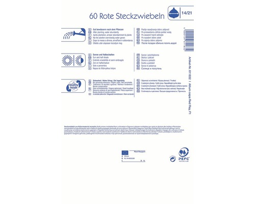 Informácie o červenej cibuli, vrátane pokynov na zavlažovanie, odporúčaní ohľadom slnečného žiarenia a charakteristík kvality