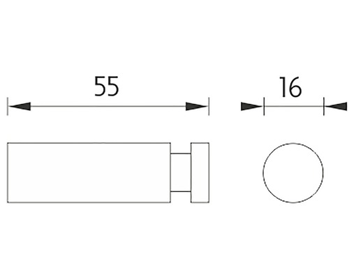 Technický nákres s rozmermi výrobku