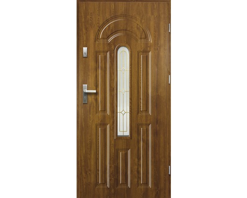 Vchodové dvere Wenus oceľové 90 P zlatý dub